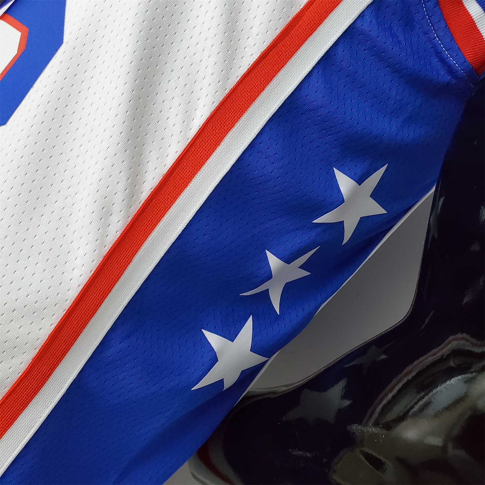 75th Anniversary Philadelphia 76ers SIMMONS#25 White NBA Jersey 4