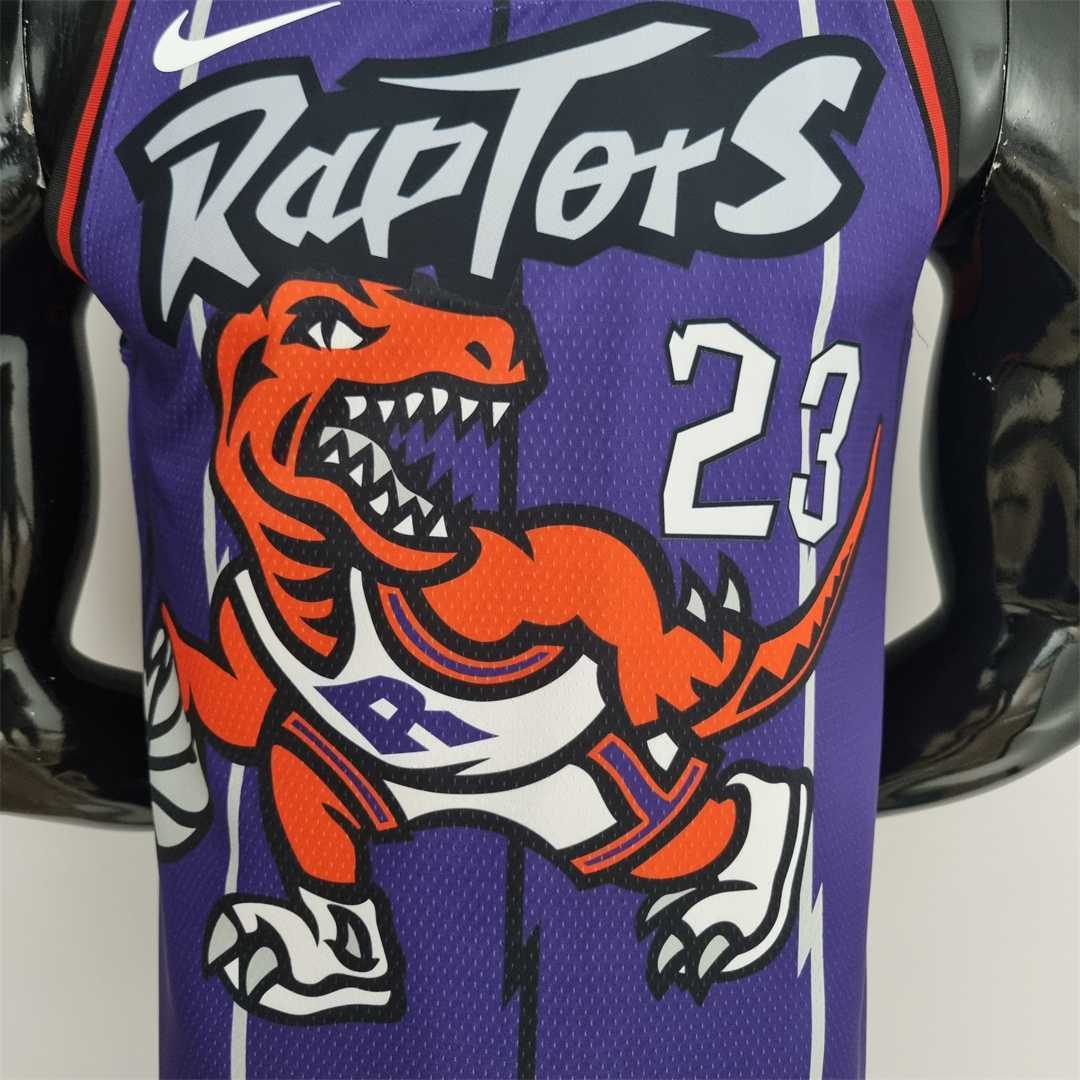 Toronto Raptors VANVLEET#23 Purple NBA Jersey 3