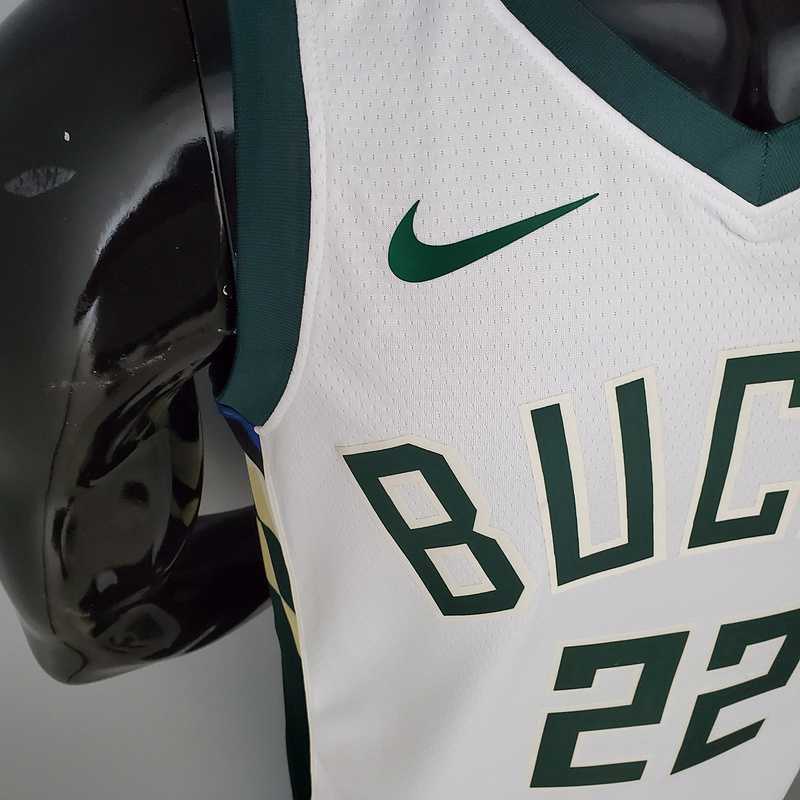 2021 MIDDLETON#22 BUCKS Home White 2