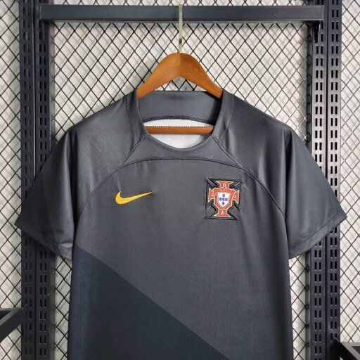 2023 Portugal Black S-XXL Cheap Soccer Jerseys 6