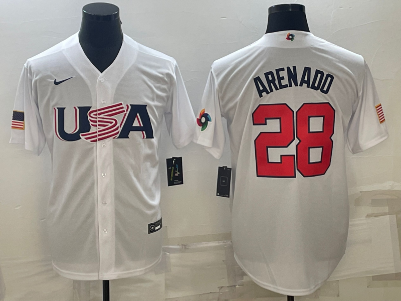 USA 2023 World Cup Baseball Jerseys 14