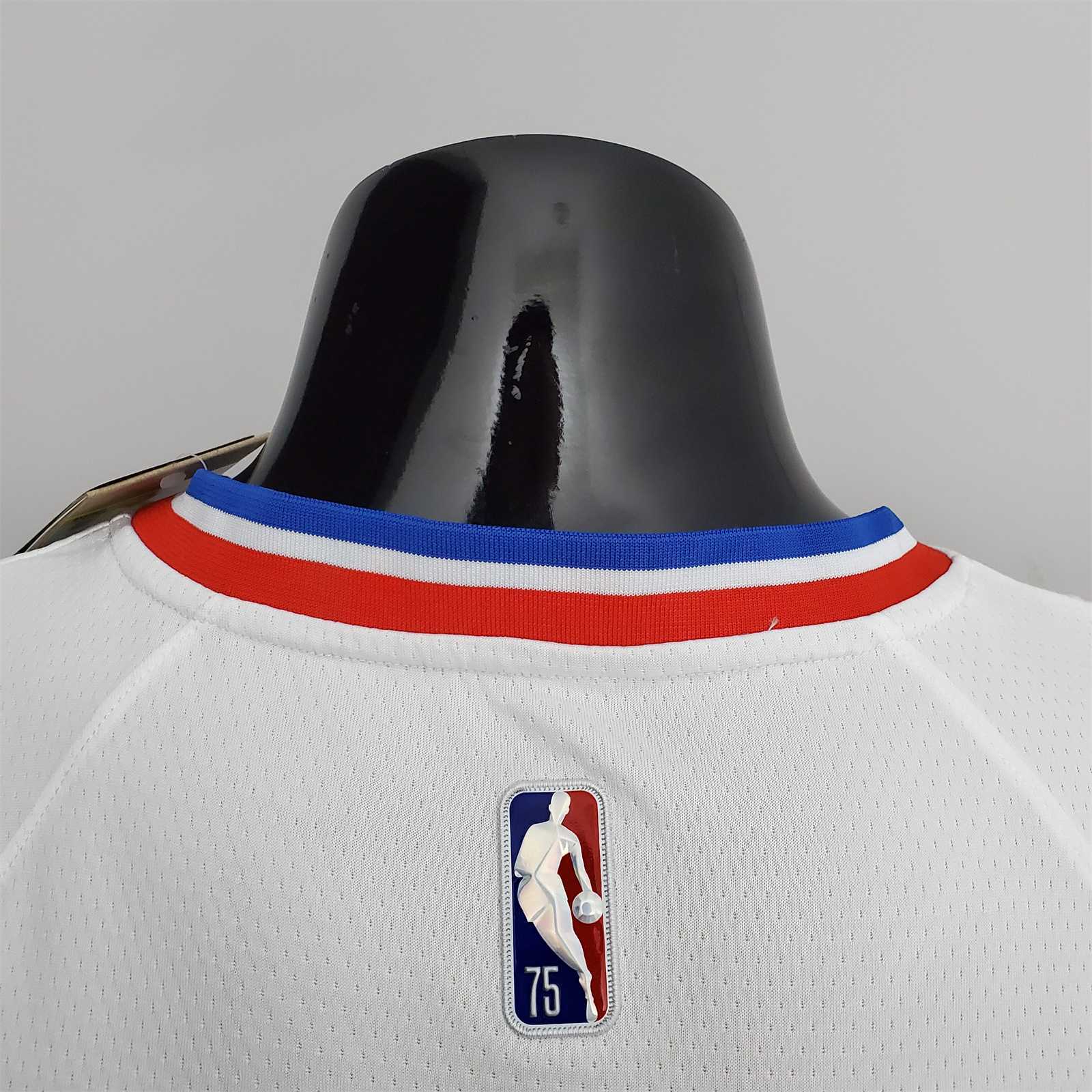 75th Anniversary Philadelphia 76ers SIMMONS#25 White NBA Jersey 1