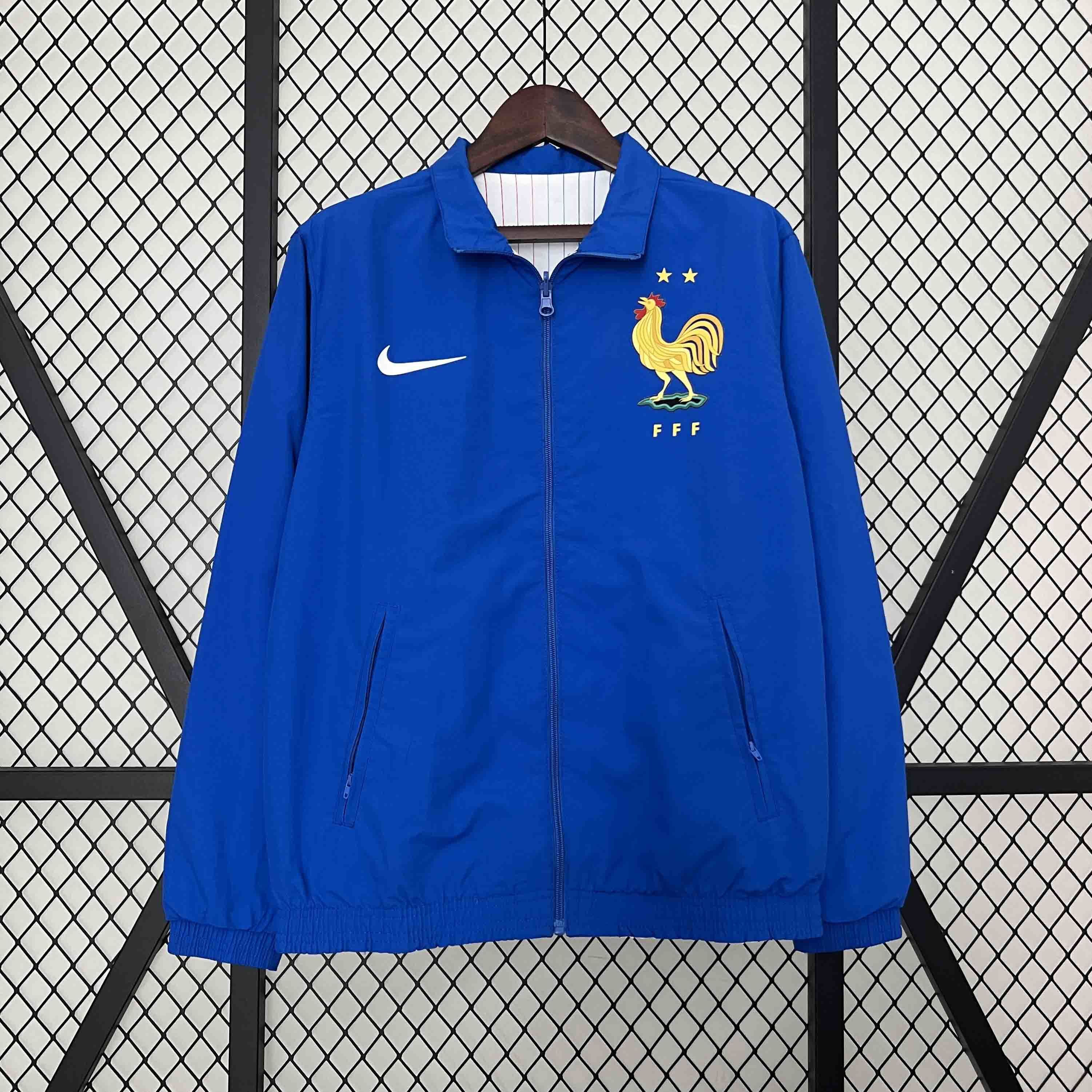 2024 France Trench Coat Reversible Blue&White Double-Sides Jacket AAAAJersey Wholesale Yupoo 6