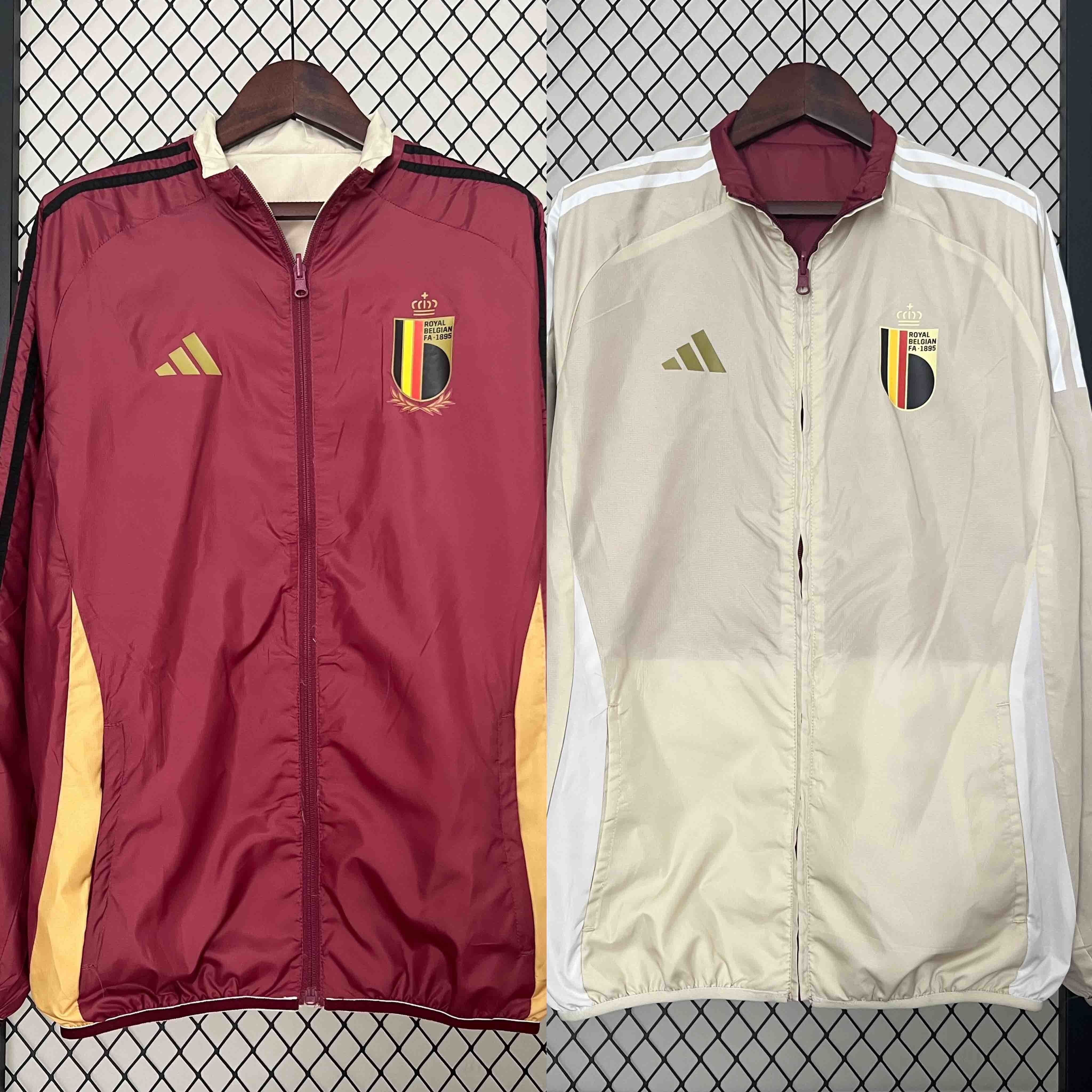 2024 Belgium Trench Coat Reversible Windbreaker Double-Sides Jacket AAAAJersey Supplier Yupoo