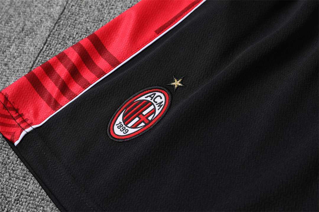 22-23 AC Milan Training Suit Short Sleeve Kit Red 13