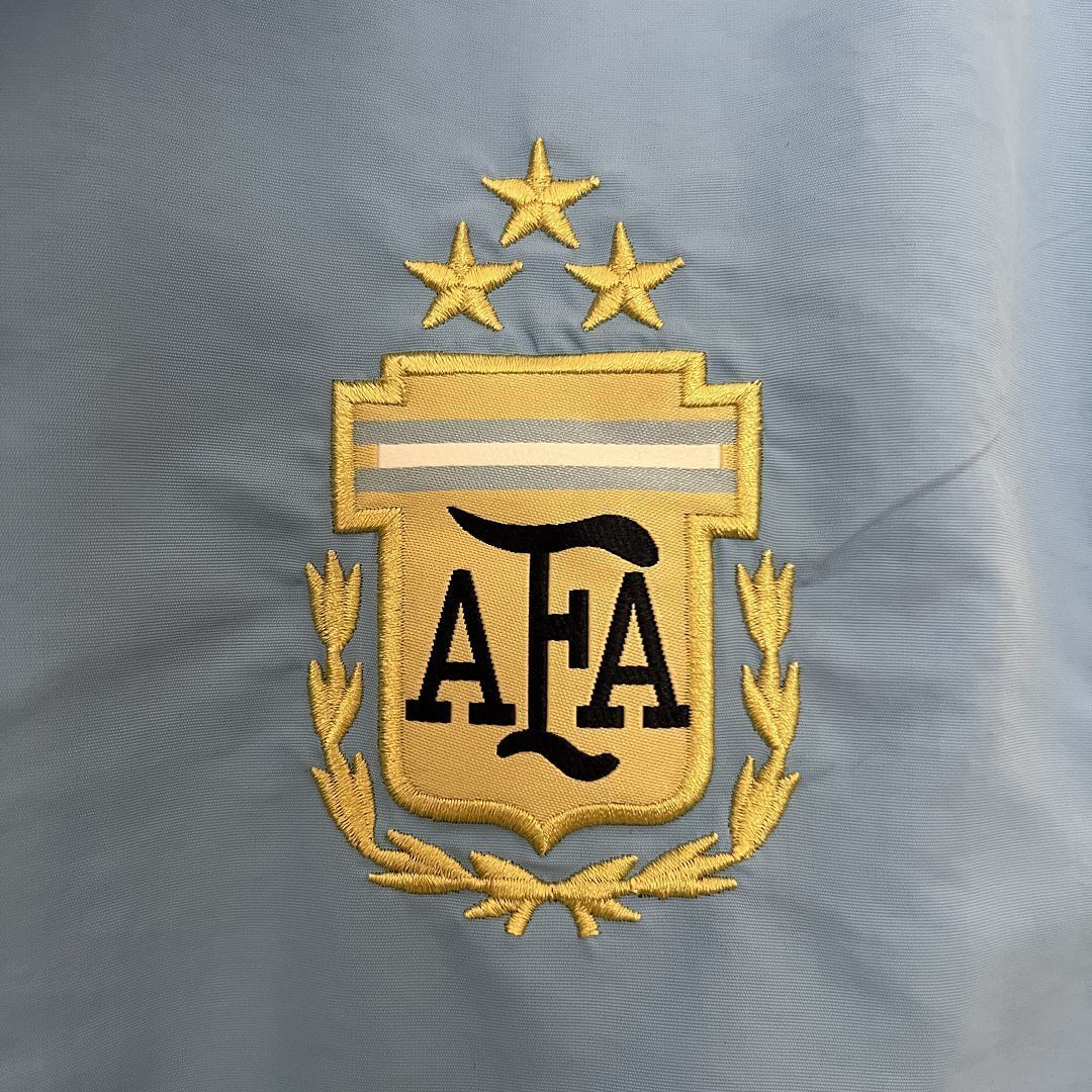 2024 Argentina Blue and Purple Reversible Windbreaker Double-Sides Jacket Football Replicas Yup 5