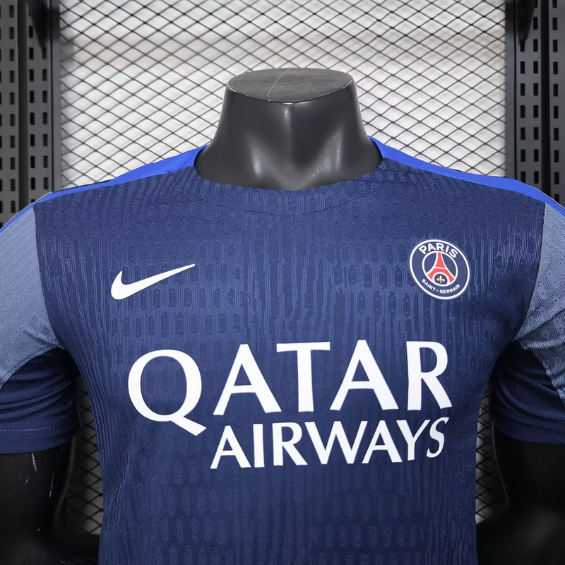25-26 PSG Blue Pre-Match Kit Player Version Shirt Soccer AAAAJersey Yupoo 3