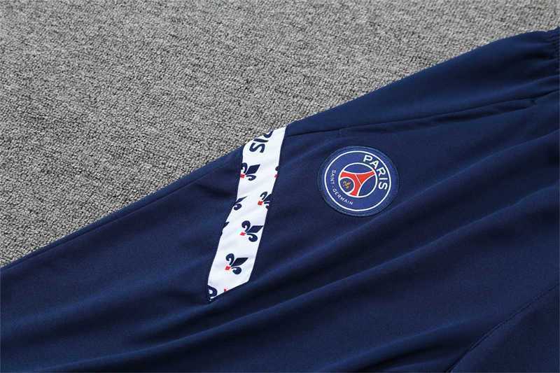 Polo Jordan PSG white sapphire blue print 12