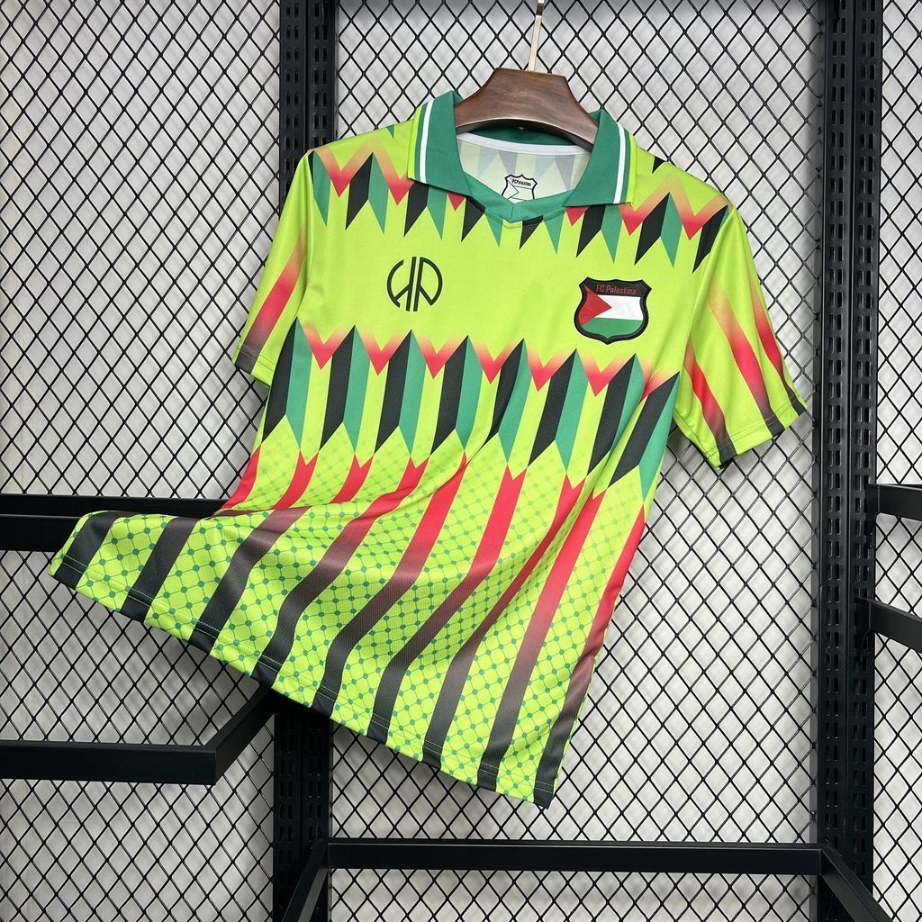 2024 CD Palestina x Hypepeace Green Kit Soccer Uniforms Football AAAAJersey Yupoo 2