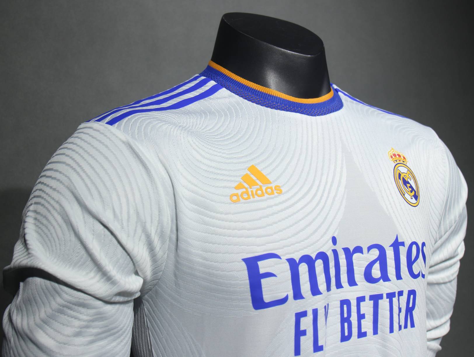 21-22 Real Madrid Home Retro Kit Vintage Player Version Long Sleeve Shirt AAAAJersey Dropship Y 6