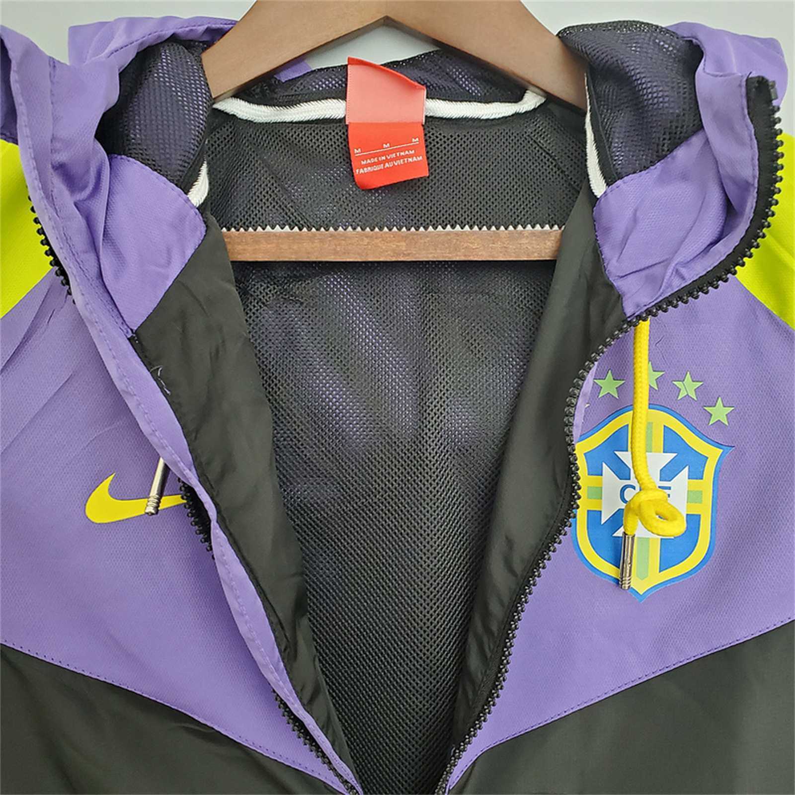 2021 Brazil purpleblack windbreaker 2