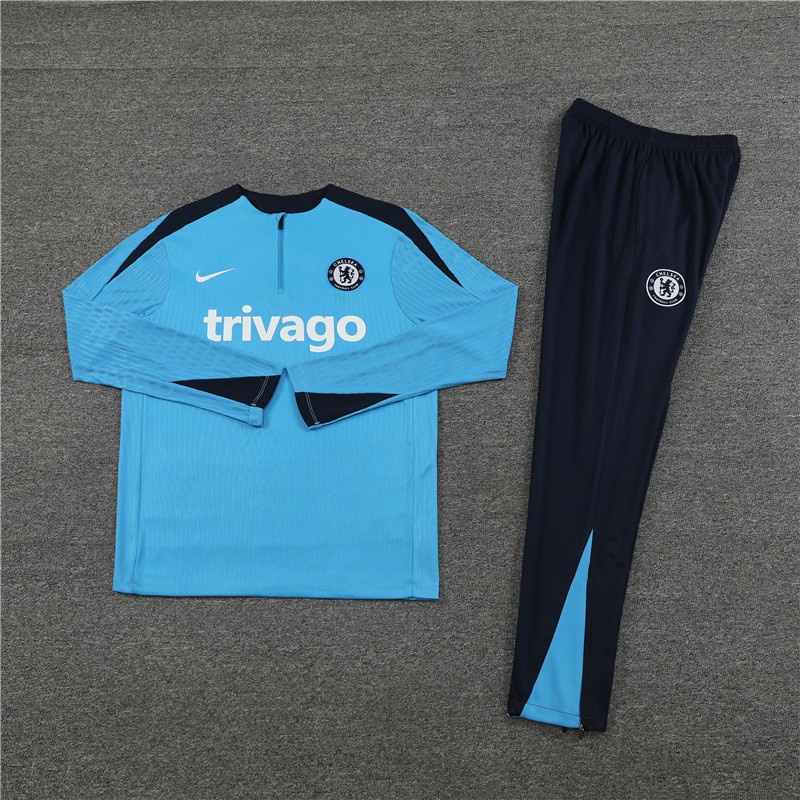 24-25 Chelsea Player Long Sleeve Training Suit Football Shirts 1