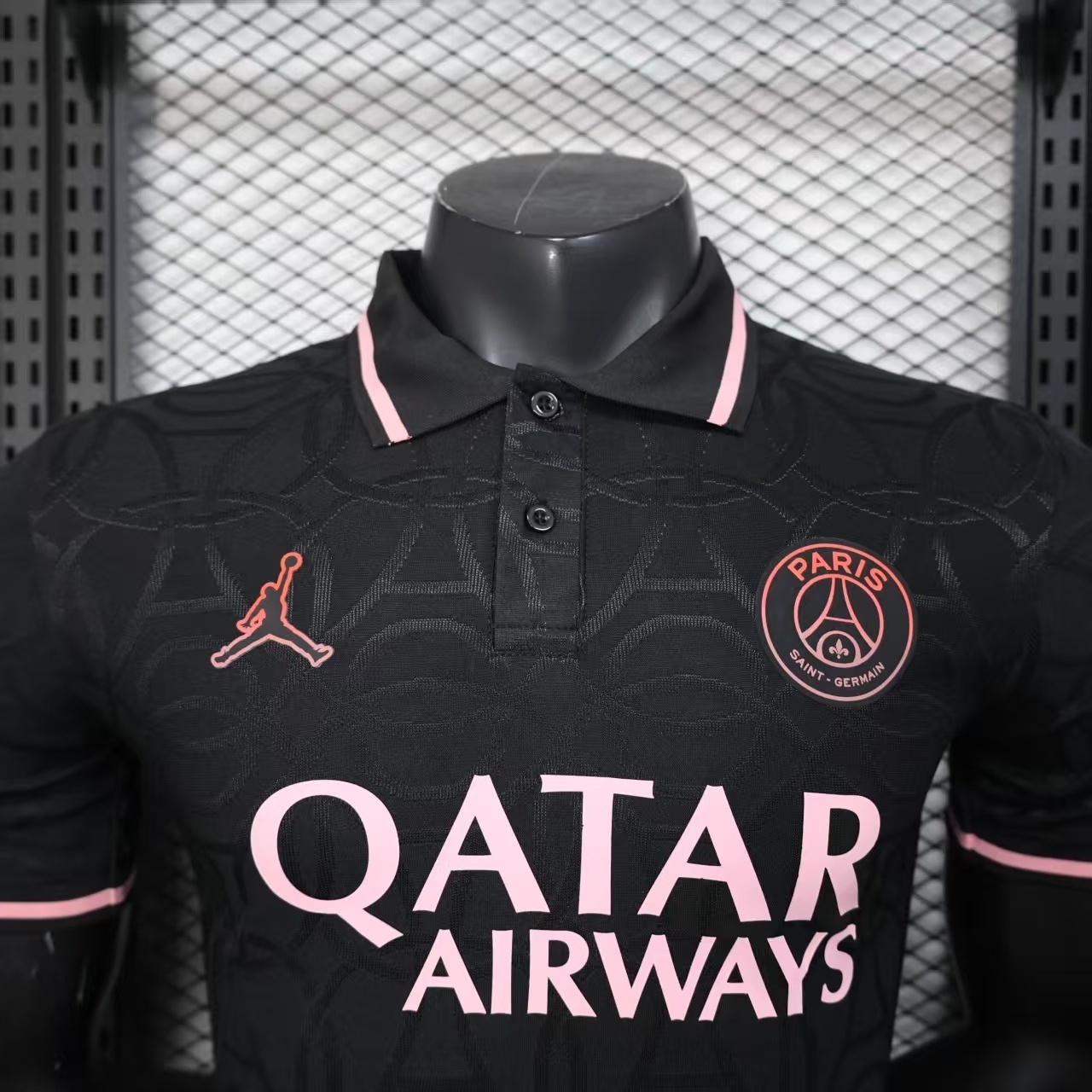 25-26 PSG Academy Pro Pre-Match Black Polo Player Version Shirt AAAAJersey Supplier Yupoo 3