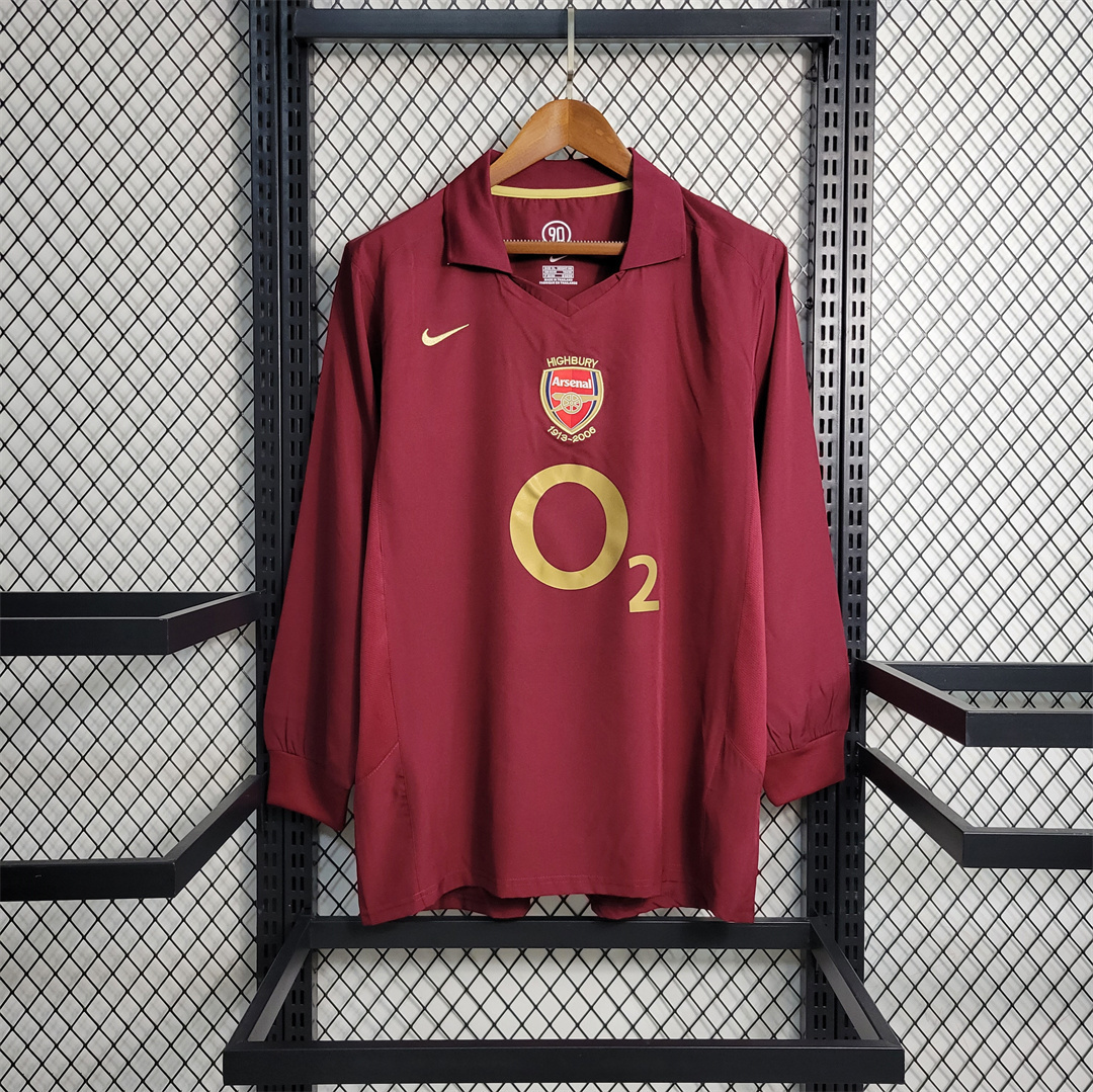 05-06 Arsenal home long sleeve
