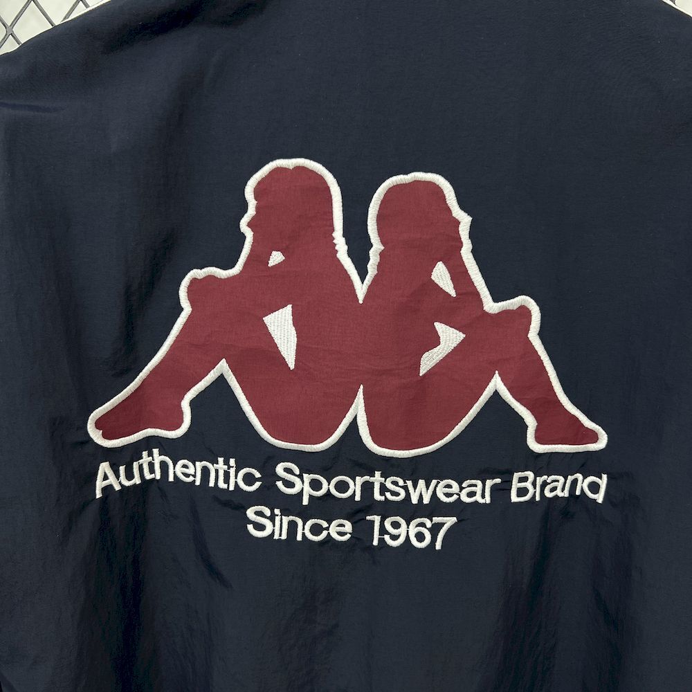 25-26 Barcelona x Kappa OG Style Navy Windbreaker Jacket AAAAJersey Supplier Yupoo 4