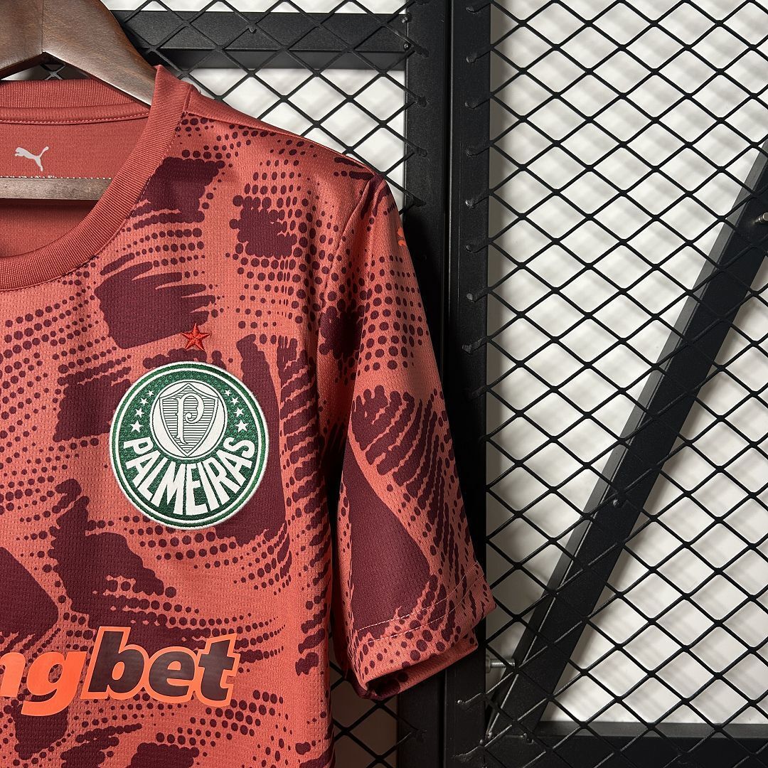 25-26 Palmeiras Goalkeeper Red Kit Soccer T-Shirt AAAAJersey Wholesale Yupoo 1