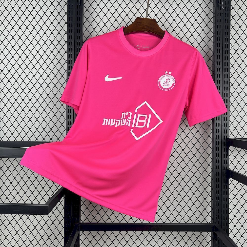 25-26 Hapoel Beer-Sheva Pink Soccer T-Shirt AAAAJersey Wholesale Yupoo