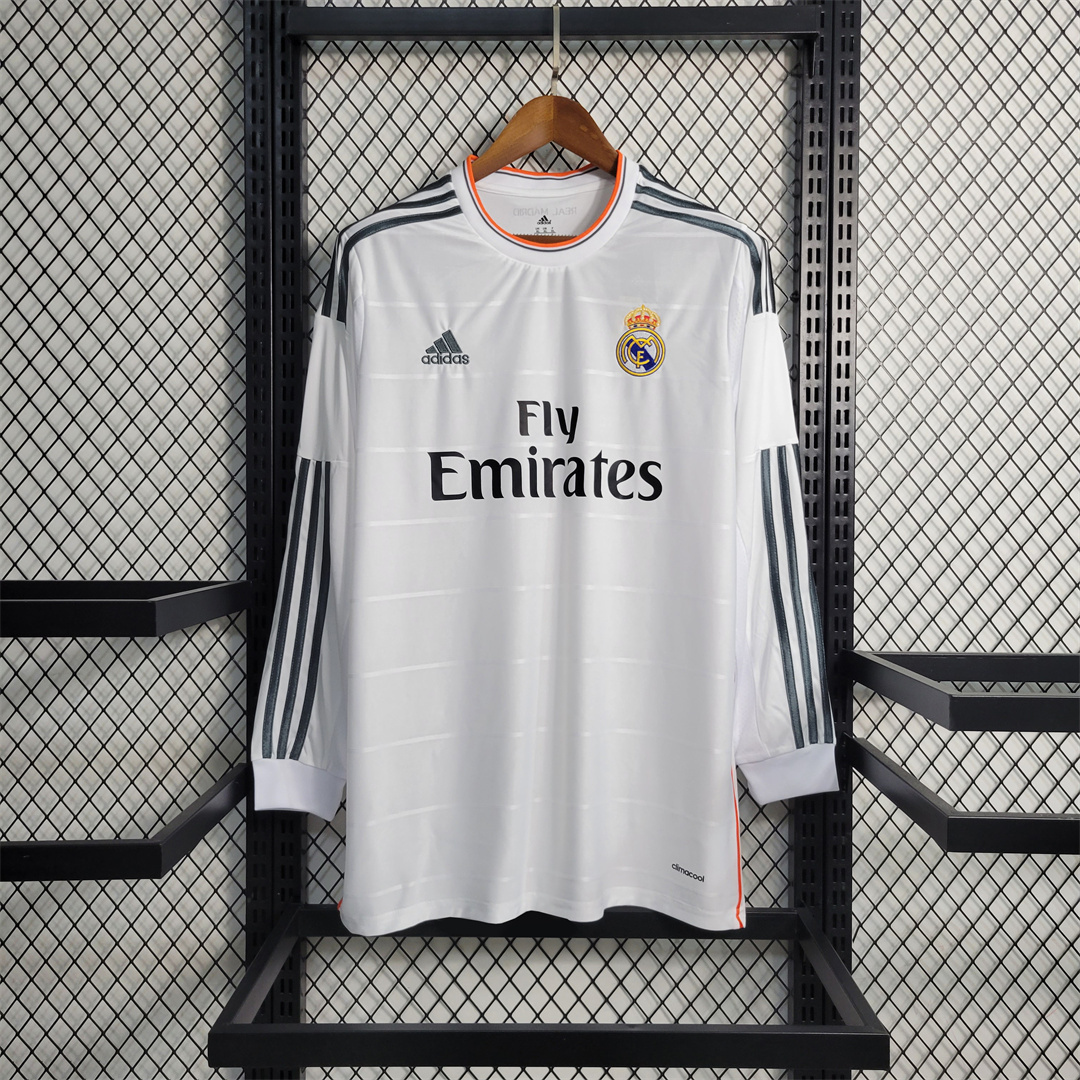 13-14 Real Madrid home long sleeves 3