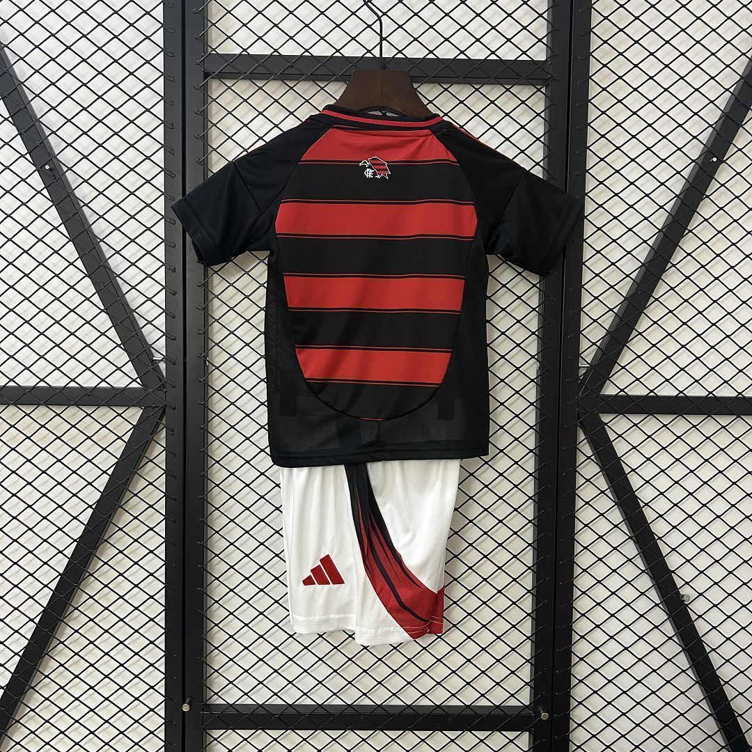 25-26 Flamengo Home Kid Kits Youth Apparels AAAAJersey Dropship Yupoo 7