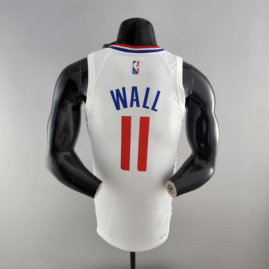 75th Anniversary WALL#11 Los Angeles Clippers NBA Jersey White 5