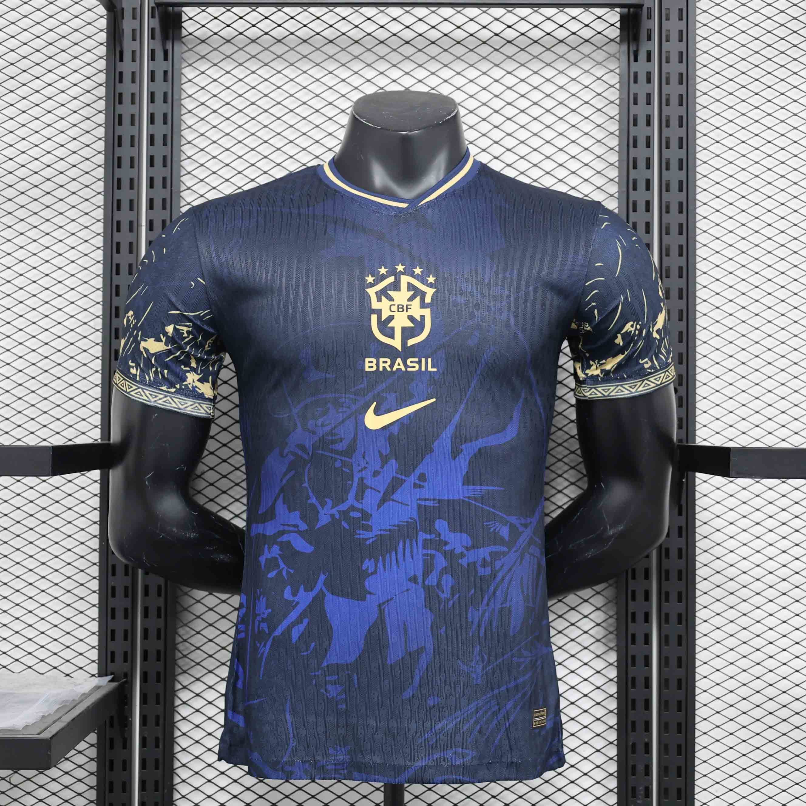 2024 Brazil Special Edition Navy Kit Player Version Shirt Sport AAAAJersey Yupoo
