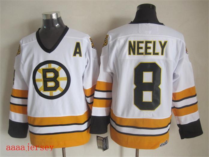 Boston Bruins retro ice hockey jersey M-3XL 波士顿棕熊队复古冰球服 3