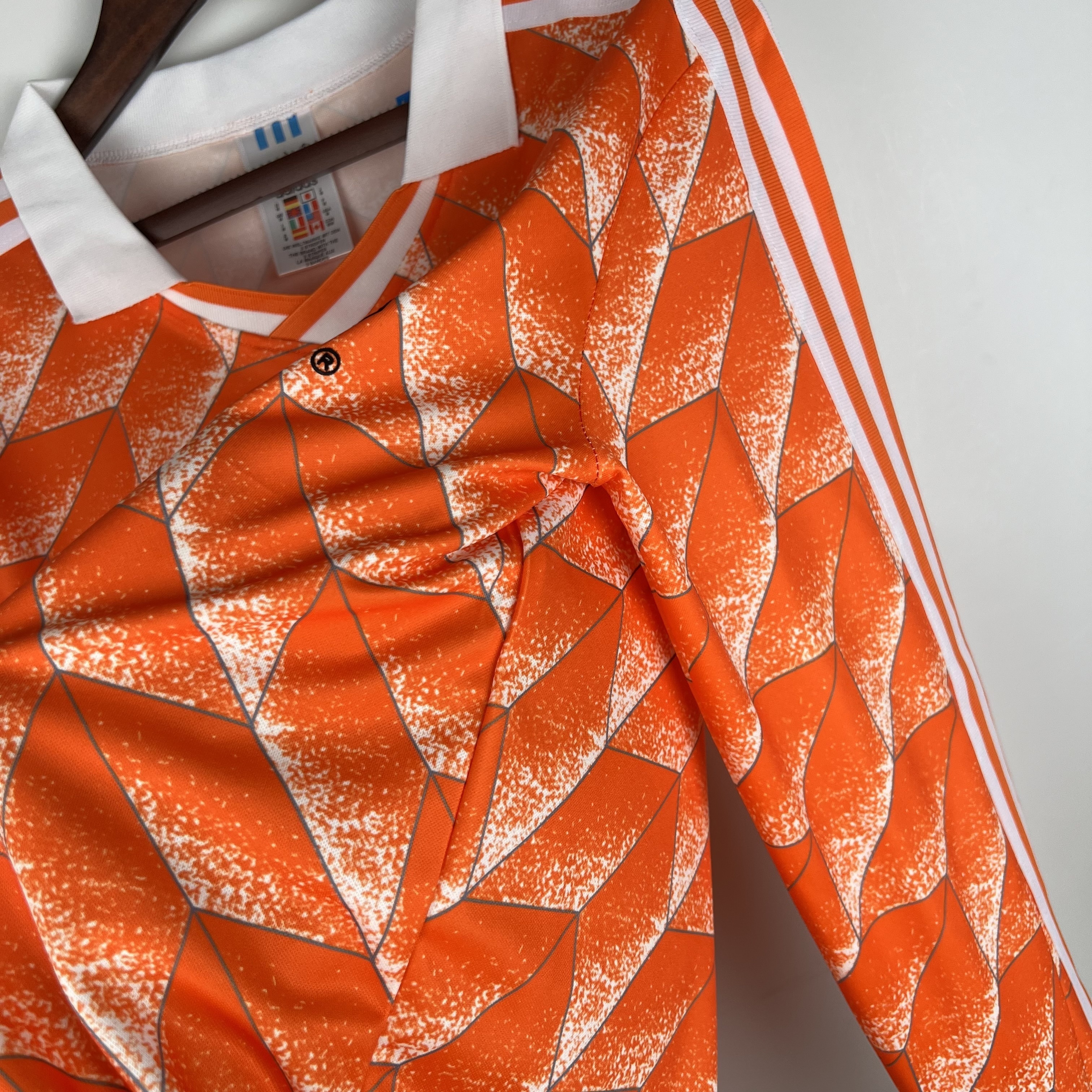 1988 Retro Long Sleeve Netherlands Home S-XXL 7