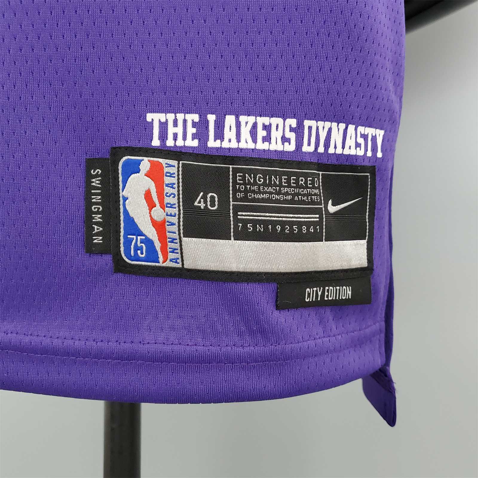 2022 75th Anniversary BRYANT#8 Lakers City Edition Purple 3