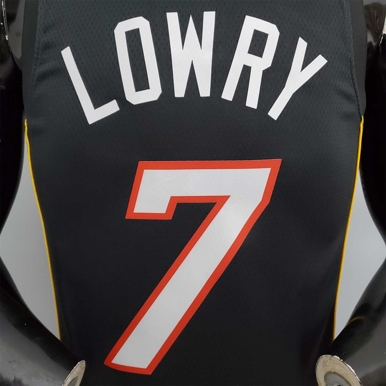 2022 season Lowry #7 Heat City Edition Black 5