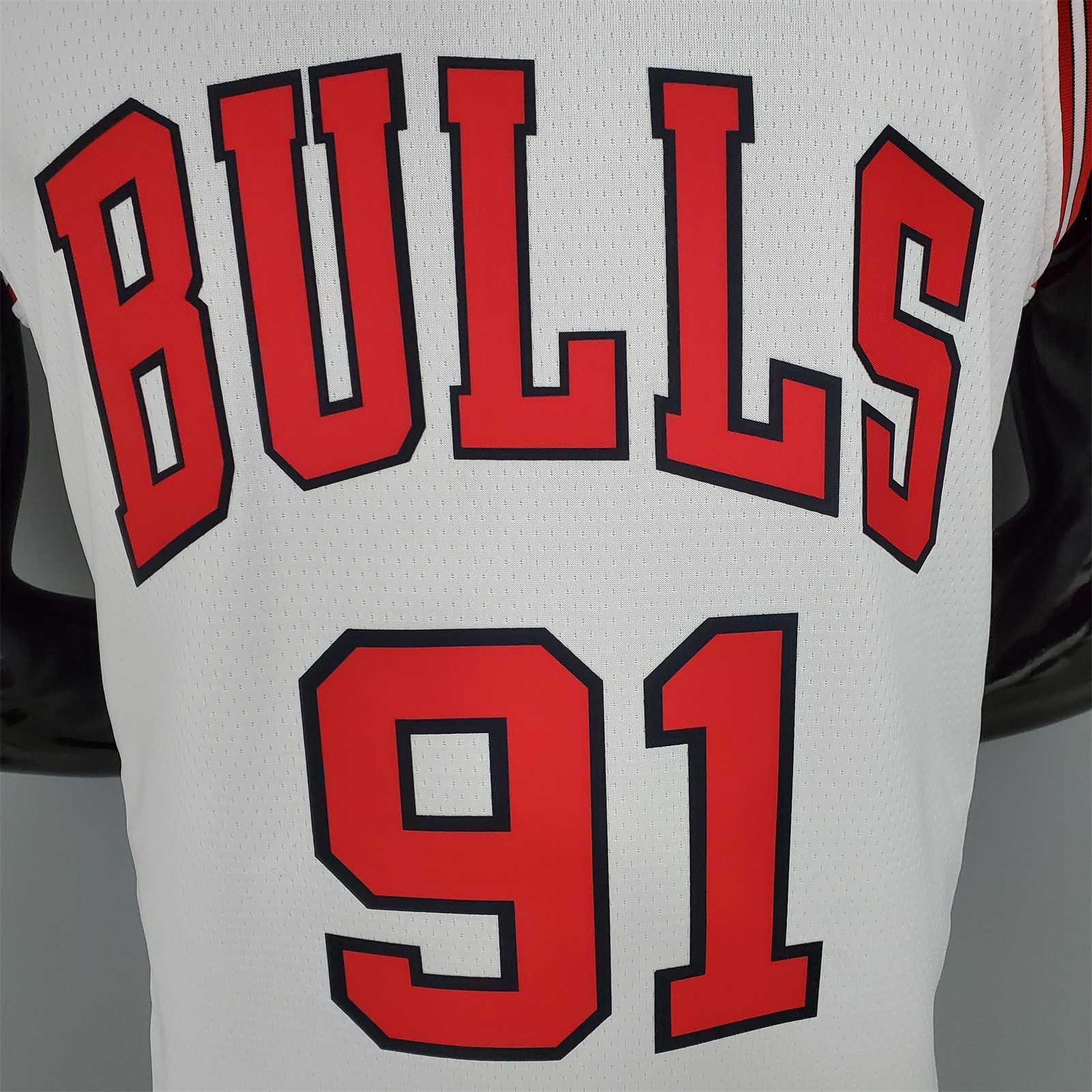 ROOMAN#91 Chicago Bulls white 6