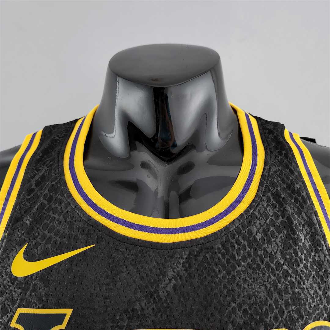 TOSCANO#95 Los Angeles Lakers black NBA jersey 2