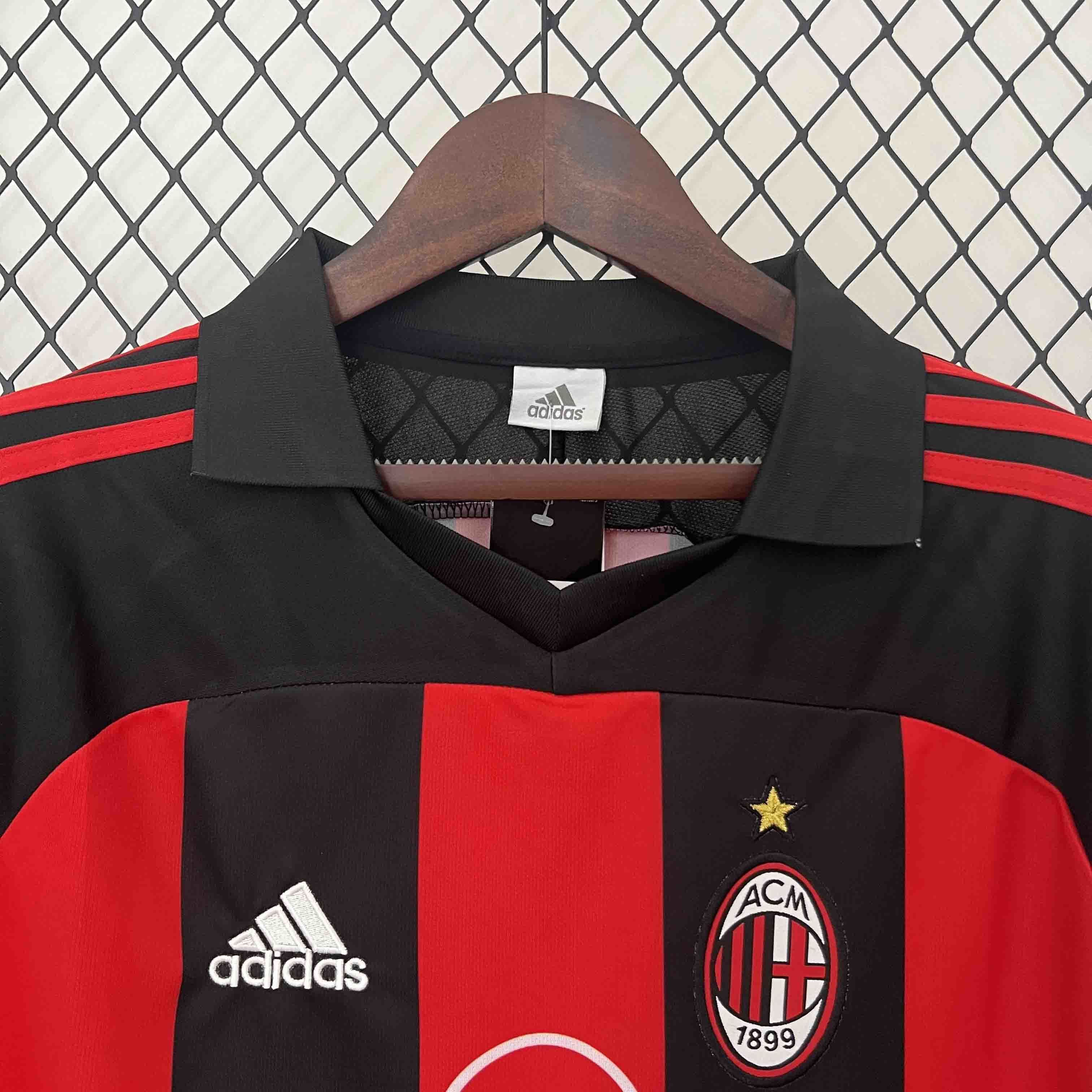 01-02 AC Milan Home Retro Kit Soccer Uniform AAAAJerseys Dropshipping Yupoo 4