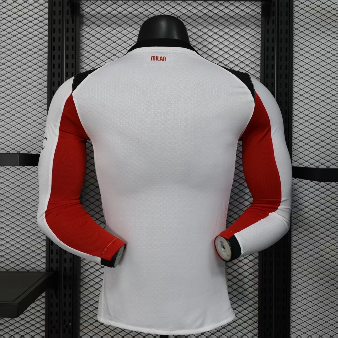 25-26 AC Milan Away Kit Player Version Long Sleeve Shirt AAAAJersey Dropship Yupoo 3