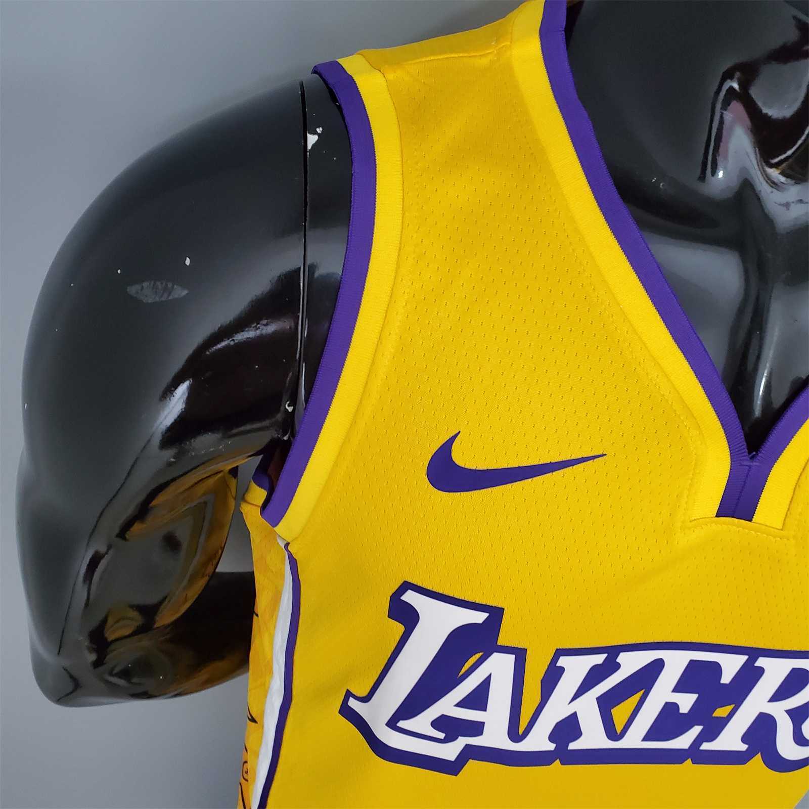 ANTHONY#7 Lakers V-neck City Edition yellow 6