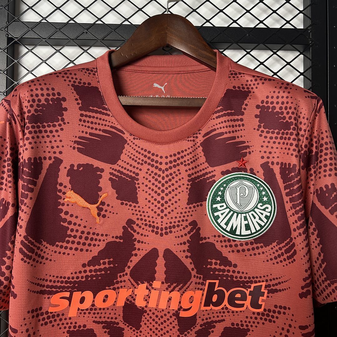 25-26 Palmeiras Goalkeeper Red Kit Soccer T-Shirt AAAAJersey Wholesale Yupoo 4
