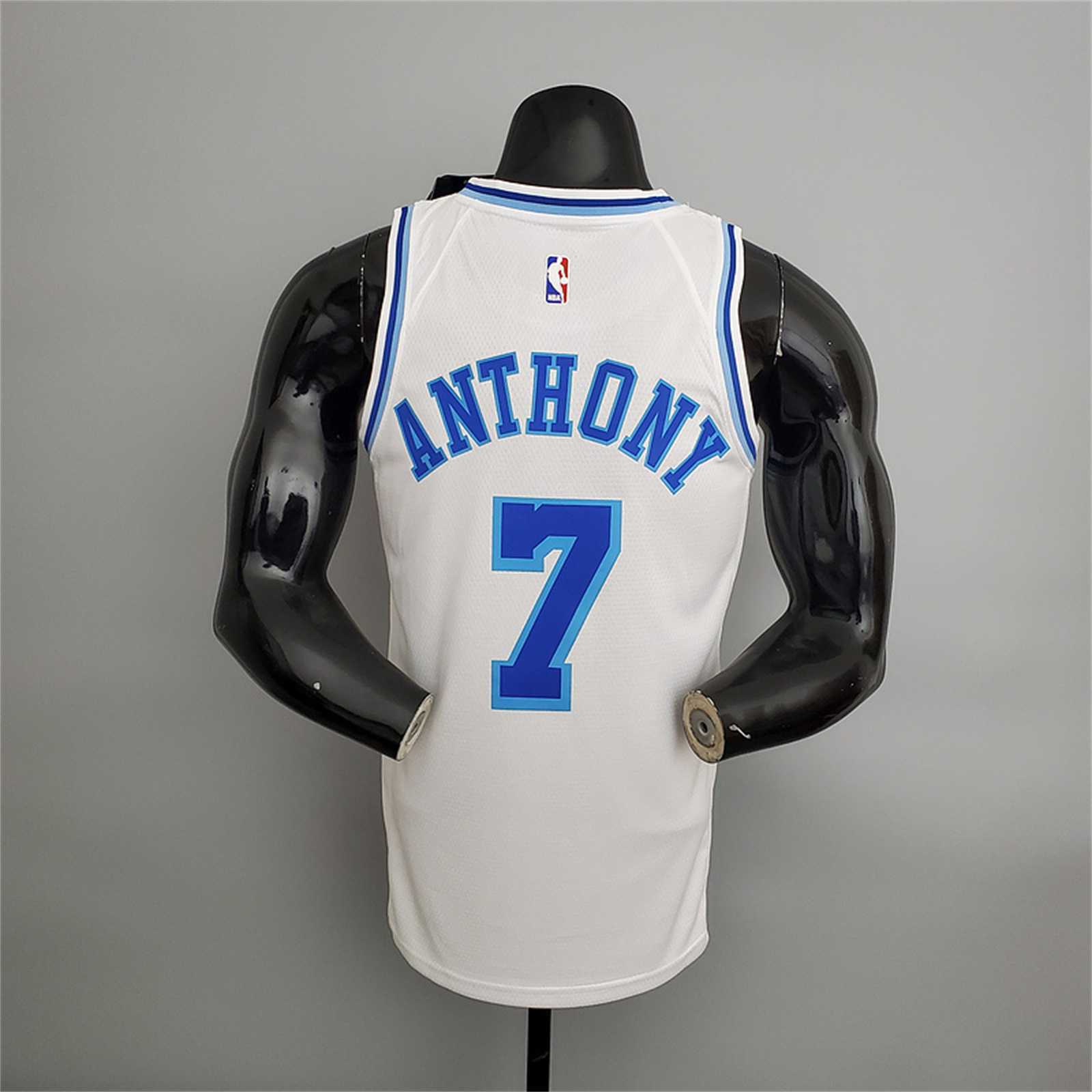 Lakers Anthony#7 Latin Night (High Head) White 2