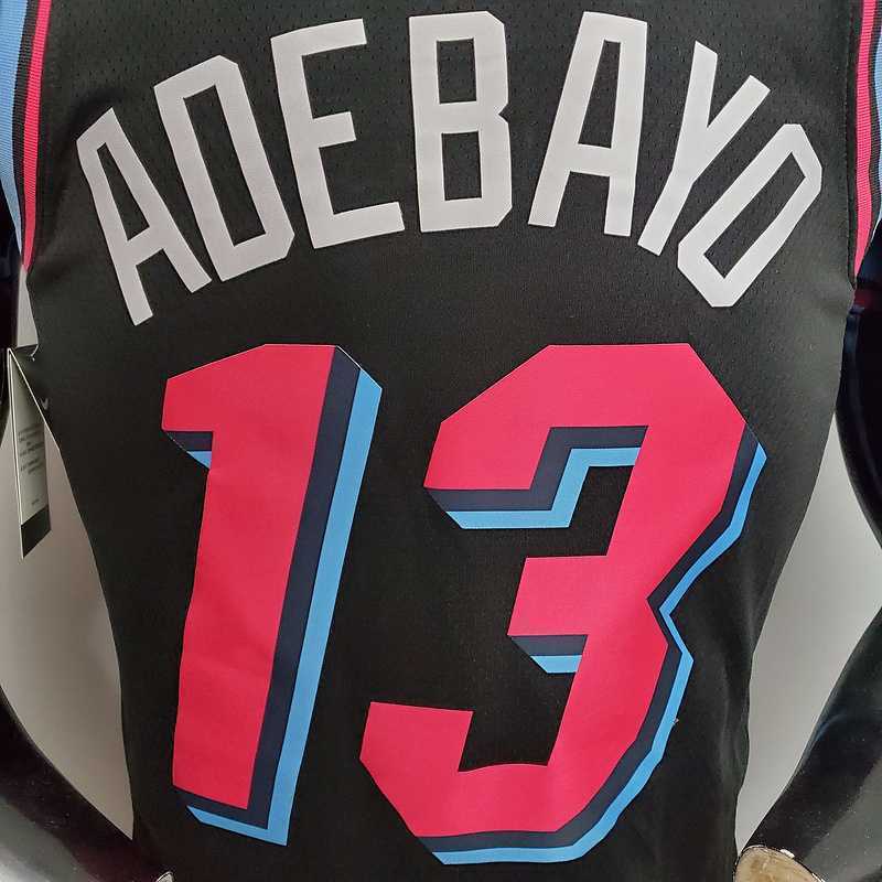 ADEBAYO#13 Miami Heat V-neck black 1