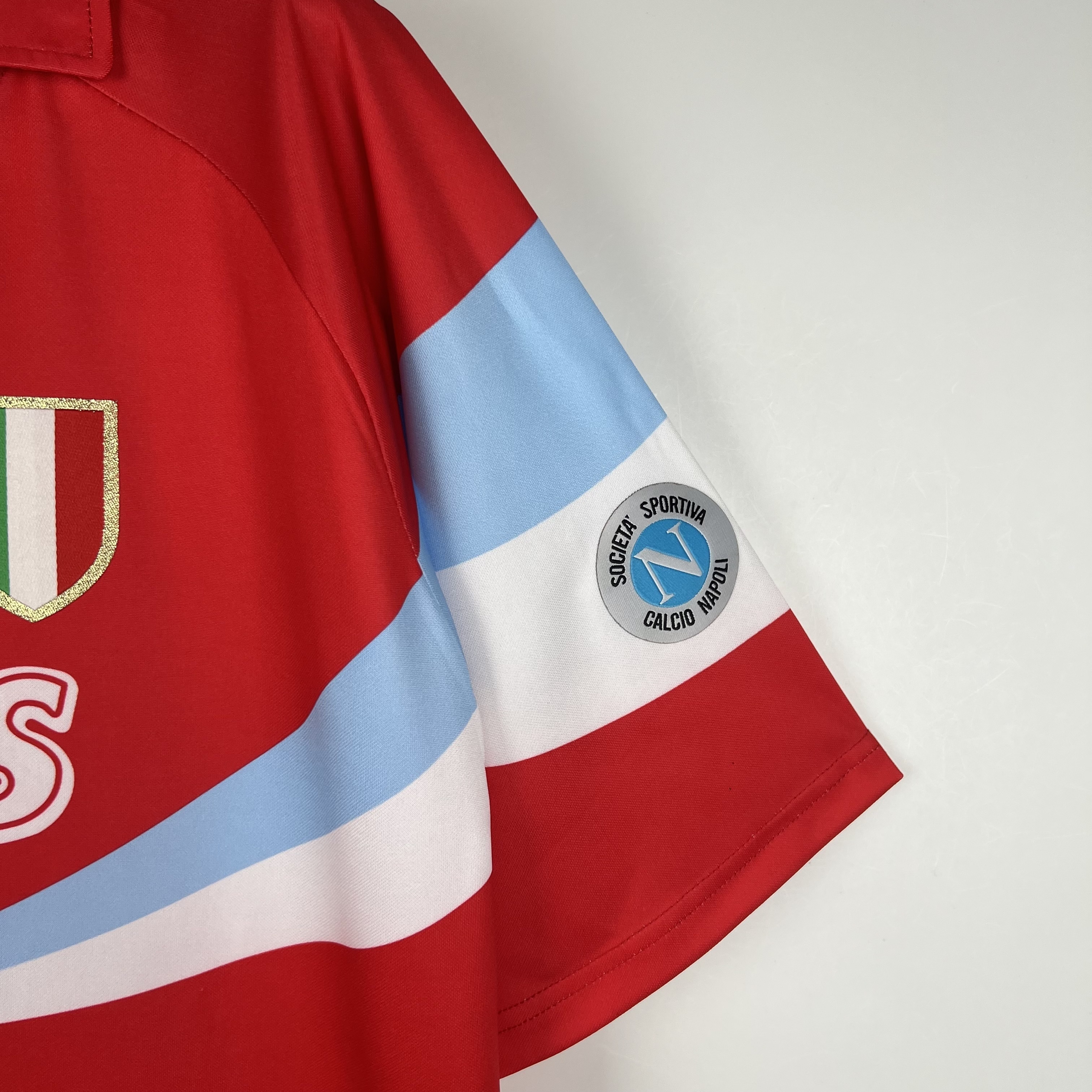 90-91 Napoli away S-XXL football t-shirt 4