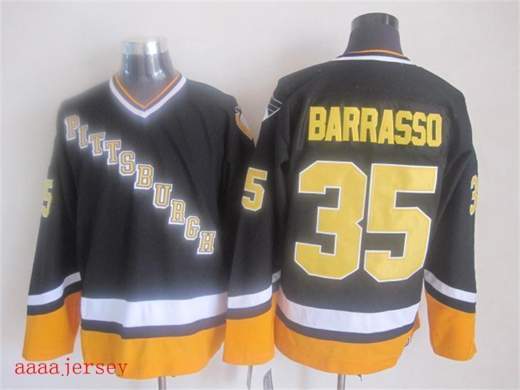 Pittsburgh Penguins retro ice hockey jersey M-3XL 匹兹堡企鹅队复古冰球服 5