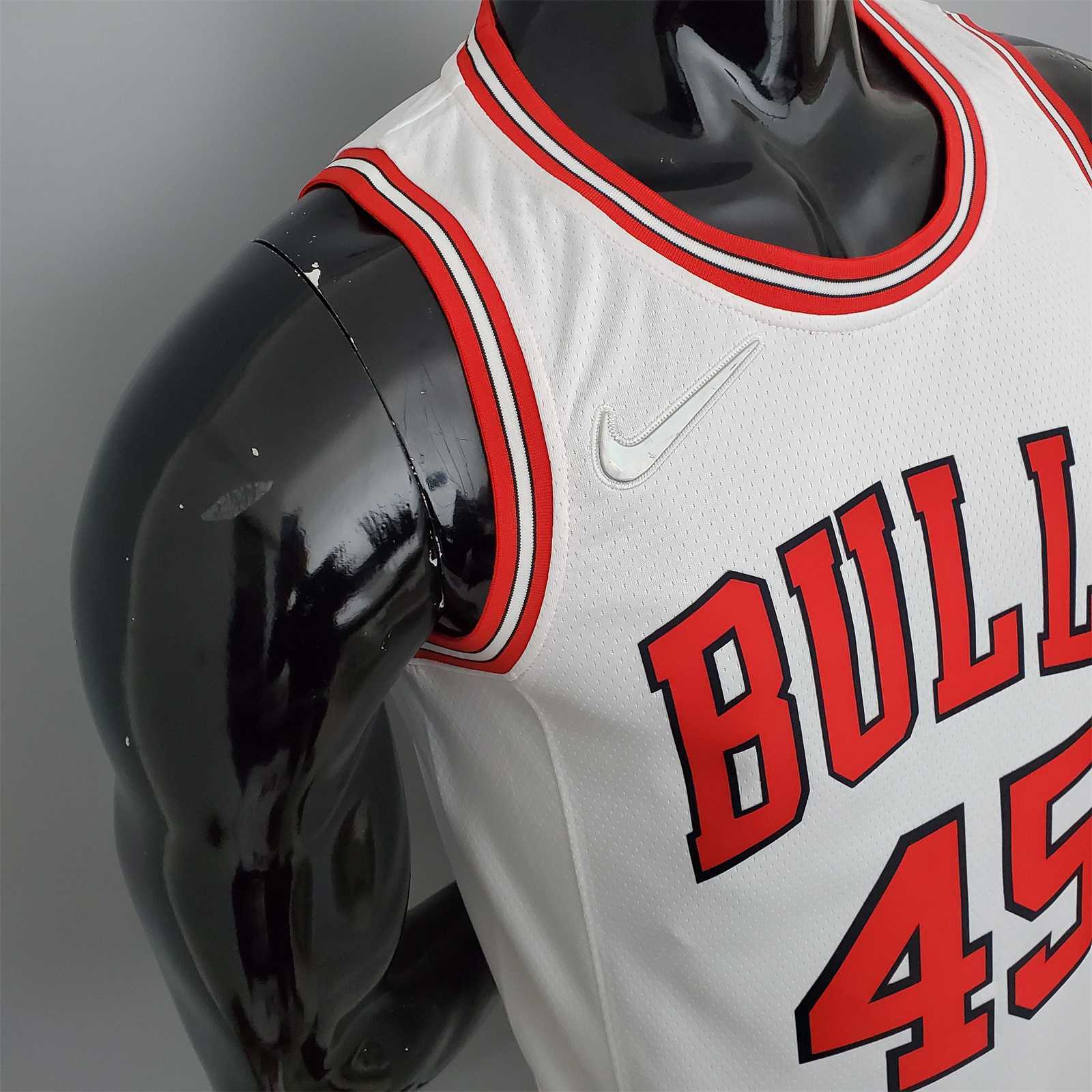 75th Anniversary Jordan #45 Bulls White 4