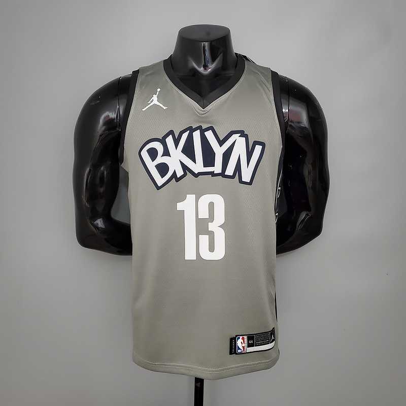 Harden#13 Brooklyn Nets City Edition Gray