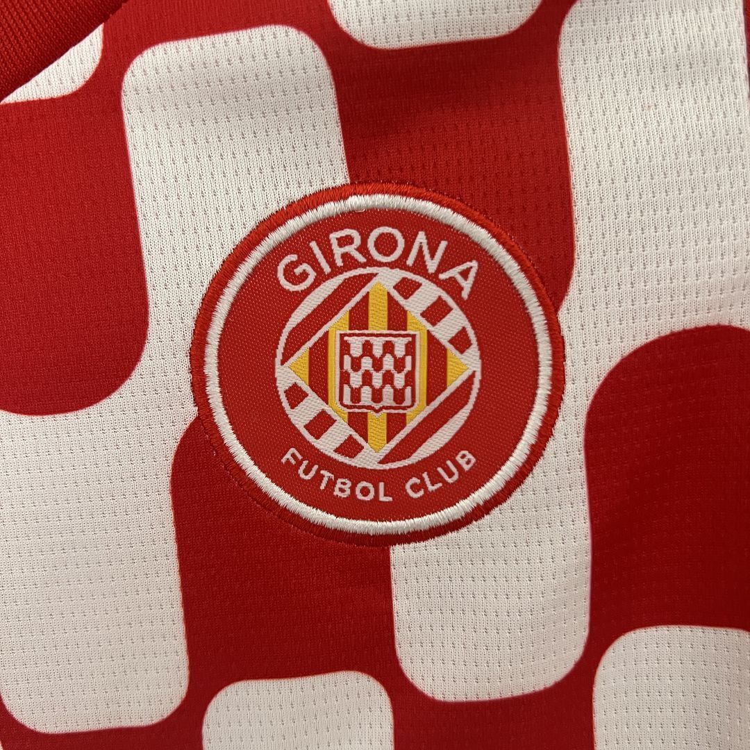 24-25 Girona Home Kid Kits Youth Apparels Football AAAAJersey Yupoo 6