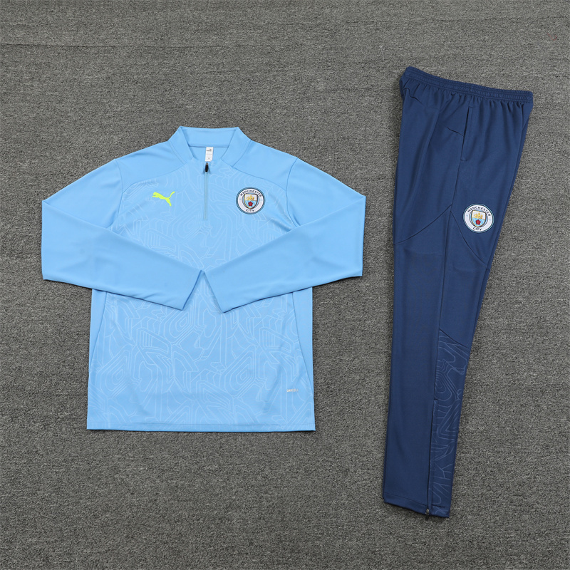 24-25 Manchester City Long Sleeve Training Suit Football Shirts 2