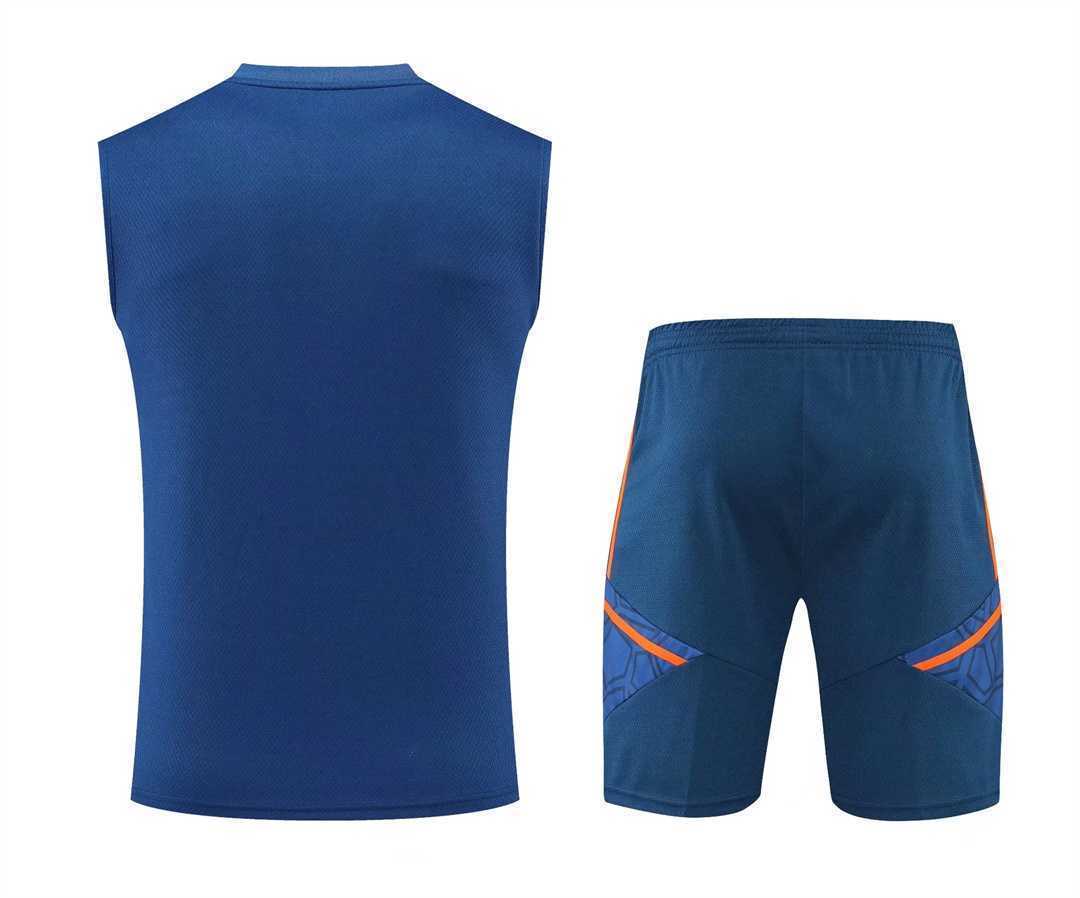 22-23 Manchester United vest training suit kit navy blue 5