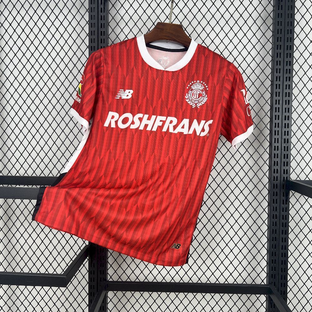 25-26 Toluca Home Kit Red Shirt Football Uniform AAAAJersey Supply Yupoo