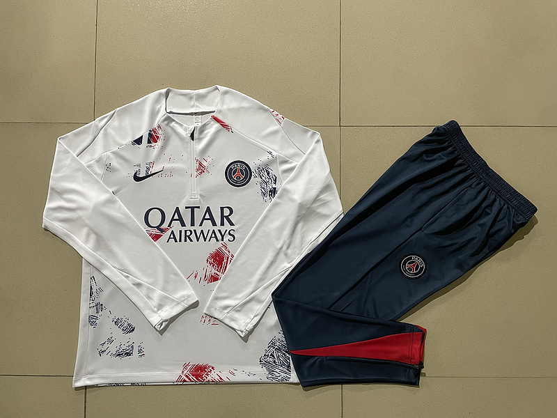 24-25 PSG Long Sleeve Training Suit Football Shirts 2