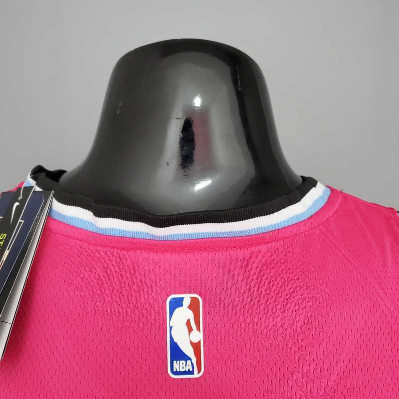OLADIPO#4 Miami Heat V-neck pink 2