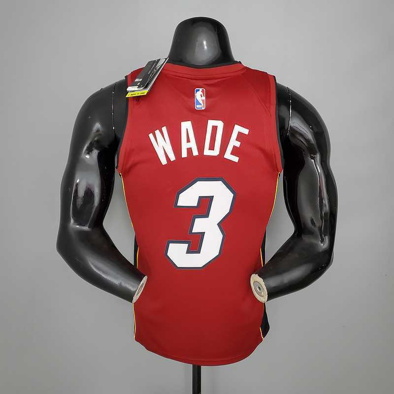 New Miami Heat Jordan WADE#3 Burgundy 6