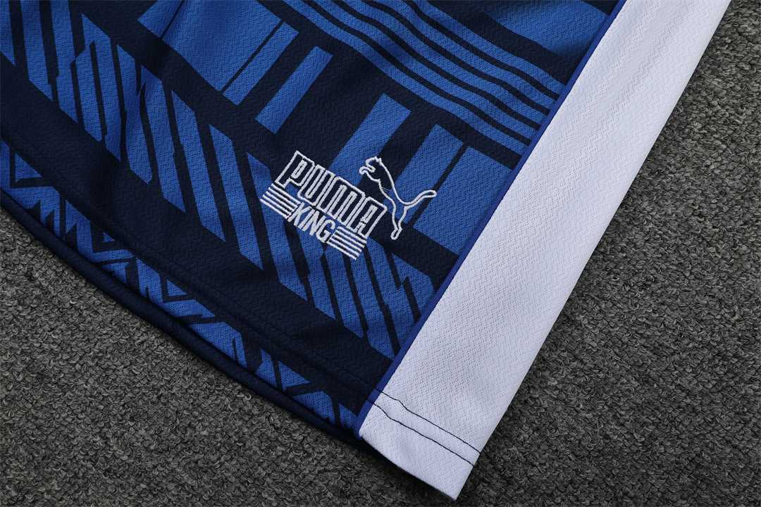 22-23 Marseille training suit short sleeve kit white blue 19
