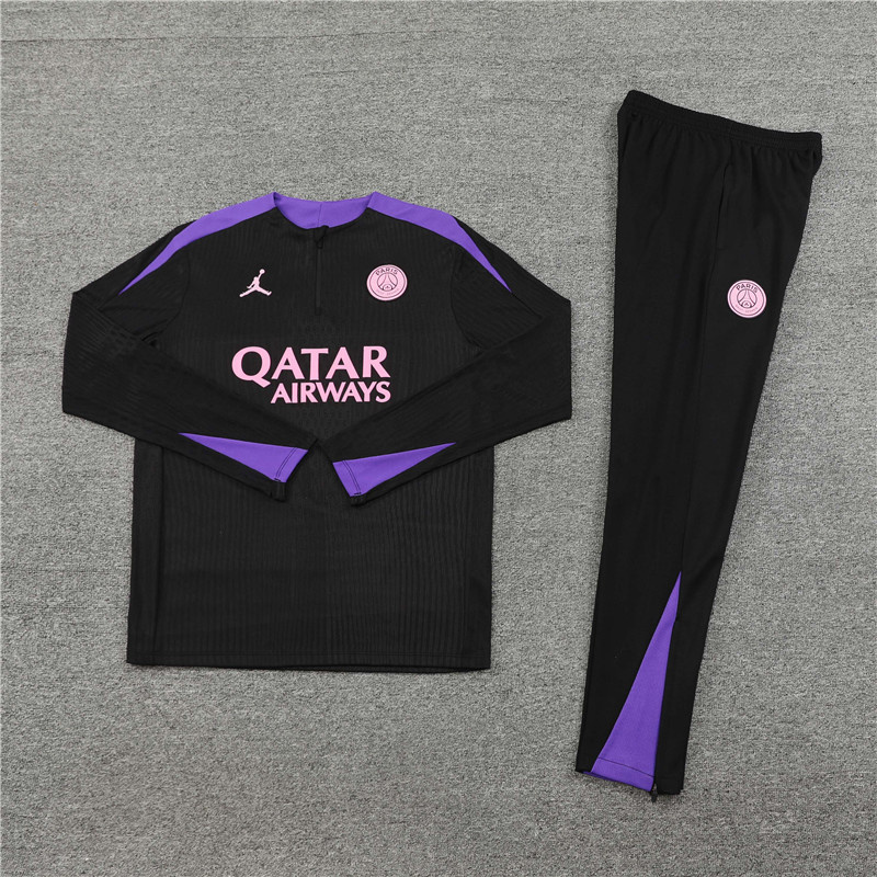 24-25 PSG Player Version Long Sleeve Training Suit Football Shirts 1